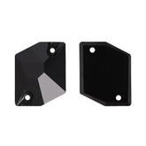 Jet Cosmic Shape High Quality Glass Sew-on Rhinestones WholesaleRhinestone